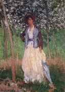 Claude Monet Taking a Walk Spain oil painting artist